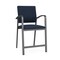 Lesro Newport Hip Chair Metal Frame, Charcoal, RF Blueberry Upholstery NP1161 - alternate 1